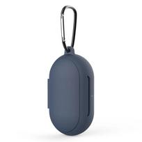 Silicone Case Protective Cover for Samsung Galaxy Buds Plus Bluetooth Earphone Soft Silicone Cover for Buds+ Protective Cases tamsiai mėlyna spalva