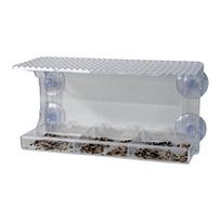 Window Mounted Feeder with Strong Suction Cups Hanging Bird Feeder Detachable Hanging Birdhouse Feeder for Outside Garden Yard
