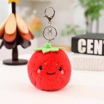 Multiple Smile Fruits Vegetables Hanging Toys Delicate Cute Pineapple Watermelon Cabbage Broccoli Doll Kawaii Keychain Decor 10cm žemuogės