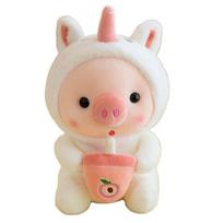 25/35cm Boba Pig Plushie Cosplay Unciorn Frog Tiger Bunny Pink Pig Plush Toy Girl Cuddly Baby Appease Doll Birthday Gift For Kid about 23-25cm