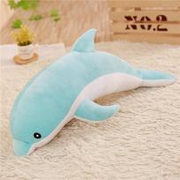 Nauji 30 cm žavingi delfinų pliušiniai žaislai Kimšti minkšti mieli gyvūnų lėlės Sofos dekoras Kūdikio pagalvė Pagalvėlė Vaikams Vaikų dovanos mėlyna