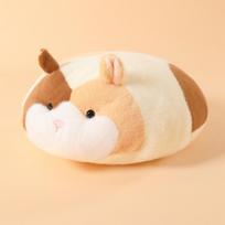 40cm Super Cute Fluffy Mouse Plush Pillow Calico Grey Cat Stuffed Cartoon Animal Sleep Nap Cushion Sleeping Gift about 40cm