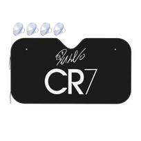 CR7 Soccer Lovers Print Car Front Windshield Sun Shade Auto Blocks Uv Rays Sun Visor Protector Foldable Car Sunshade