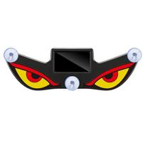 Devil Eye Car LED Light Solar & USB Dual Power Evil Eye Window Decor Light Wireless No Drill for Cars Windshield Rear Window