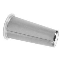 304 Stainless Steel Cold Brew Coffee Filter Cone Mesh with White Rubber Circle Coffee Brew Infuser for Fruit Drink 8x15cm