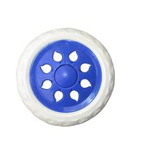16cm Shopping Cart Wheels Trolley Caster Replacement Rubber Foaming Anti Slip Tire Wheel Flexible Luggage Accessories 1PC mėlyna