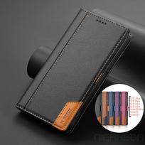 Magnetinis atverčiamas odinis dėklas Samsung Galaxy S26 S25 Edge S24 S23 Ultra S22 S21 FE S20 S10 Plus Note20 A17 A16 A56 Piniginės dangtelis Galaxy S26 Ultra juoda