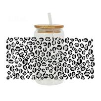 Leopard Print UV DTF Transfer Sticker Waterproof High-temperature Resistant Cup Wraps Iron on DIY Decals Transfer Cup Stickers