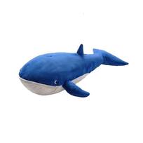 Didelė mėlynojo banginio pliušinė pagalvė su užtraukiama burna - Raminanti kūdikio draugė, dovana 100cm (approx. 1kg) blue