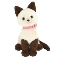 Sunlemon Jolly Beige Sitting Plush Animal Cat 13 x 12 x 19 cm P-9062