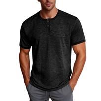 Men's New European And Street Trendy Color Block Lapel Short-sleeve Shirt L juoda