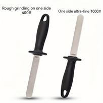 Double-Sided Silicon Carbide Sharpening Rod 400/1000 Grit for Sharpening, Kitchen and Outdoor Use one size juoda