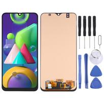 OLED skystųjų kristalų ekranas, skirtas Samsung Galaxy M21 SM-M215 su visu skaitmeniniu įrenginiu green