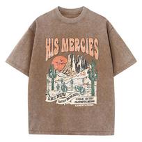 His Mercies Are New Every Morning Female T-Shirt Casual Sport T Shirts Summer Breathable Clothing Street Short Sleeve S
