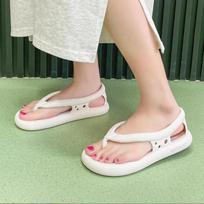 Flip Flops Mens Thong Sandals Summer  Female Shoes Thick Bottom EVA Non-slip Slide Slippers Outdoor Indoor Couples Shoes 38-39