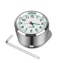 Motorcycle Handlebar Clock Durable Stainless Steel Refit Night Vision Waterproof Shockproof Buckle Motobike Bicycle Watch sidabras