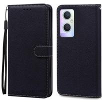 Reno8 Lite dėklas OPPO Reno 8 Lite 5G dėklui Silikoninė piniginė Odinis atverčiamas dėklas OPPO Reno 7 Lite 5G telefono dėklui Coque Fundas For Reno 8 Lite juoda
