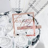 Rose Gold Happy Birthday Party Cake Toppers High Quality Acrylic Birthday Cake Topper for Baby Birthday Party Cake Decorations KTY rožinė