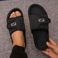 European station simple thick bottom casual Velcro high-end new summer large size Internet celebrities feel shit stepping on cool slippers 39 juoda