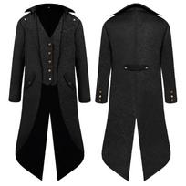 Halloween Tuxedo  Retro Steampunk Party Costume L juoda