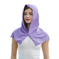 Cooling Hoodie Towel Extra Soft High Elastic Sweat Absorption UV Protection Quick Drying violetinė