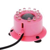 Žuvų akvariumo burbuliukų šviesa LED nardymo spalvinga lempa akvariumo dekoracijos ornamentai US Plug rožinė
