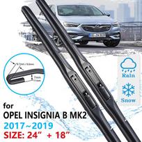 Automobilio priekiniai valytuvai Opel Insignia B MK2 2017 2018 Valantys priekinį stiklą Valytuvų šepetėliai Langai Left Hand Drive