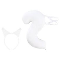 2Pcs Squirrel Ears Headband with Squirrel Tail Squirrel Costume Set Halloween Animal Cosplay Costume Accessories Gifts balta