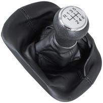 VW Passat B5 FL 00-05 SILVER gear shift knob + gaiter with frame 6 SPEEDS