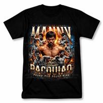 Manny Pacquiao Boxer Graphic T shirt Vintage Style Boxing Tee XL
