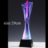 Creative High-end Colorful Crystal Trophy, Customized Lettering Award, Team Commendation Service, Home Decoration Engraving, New