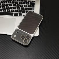 Techwoven Fabric Leather Lens Protection Case for iPhone 17 16 15 14 Pro Max 13 Shockproof Soft TPU Bumper Cover Coque iPhone 15