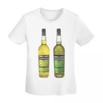 Žalia Chartreuse Butelio Aliejinė Tapyba Gėrimas Marškinėliai Moteriški Trumpomis Rankovėmis Marškinėliai Apvalia Kaklo Drabužiai Medvilniniai Vasaros Marškinėliai Streetwear 4XL black