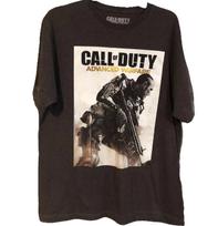 Call of Duty Advanced Warfare Shirt Mens Large Gray Gaming Promo 2014 L Unisex T-Shirt S
