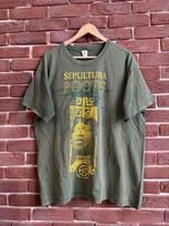 Retas Sepultura Roots 30 metų Metalinės Grupės Marškinėliai Grail XL žalias Unisex T-shirt XL