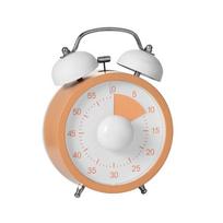 with Stand Countdown Timer High Volume Pomodoro Timer Convenient Visual Timer  Kids and Adults Round Orange