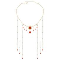 Water Droplet Rhinestone Necklace Tassel Chain Shiny Choker Exquisite Clavicle Chain  Party auksas