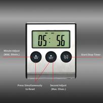 Meat Thermometer, Digital Cooking Thermometer Food Thermometer Digital Meat Thermometer with Countdown Function for Indoor and Outdoor Kitchen,