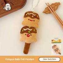 1/6/12 Pcs Cute Food Doll Pendant Plush Sushi Food Play Pendant Backpack Keychain Pendant Plush