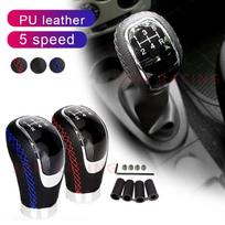 5 Speed Gear Shift Knob Manual Transmission Universal Car Pu Leather Extended Gear Shifter Gear Head Gear Stick Shift juoda