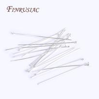 50 Pcs/lot Flat Head Pins,18K Gold Plated Flat Head Pins,Silver Plated Findings,Handmade Jewelry Supplies 0.6mmX16mm-50pcs