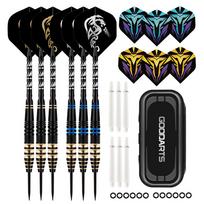 Darts Metal Tip Set 3 Aluminum Shaft Metal Dart Set Professional Darts Steel Tip Sets tamsiai mėlyna spalva