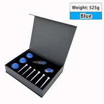 Factory Customized Golf Tee Golf Plastic Tee Putting Green Fork Cover Clip Golf Accessories Set 23.3*19.2*5.2cm mėlyna