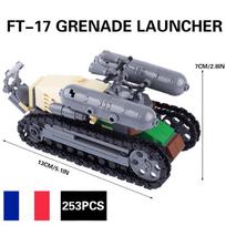 MOC Toys WW1 WW2 Vehicle Tank Model Building Blocks German US Soldier Panzers Anti-tank Gun Mini Bricks Army Toys Kids tamsi chaki spalva