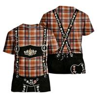 Men’s Oktoberfest Vintage Pattern Short Sleeve T Shirt Loose Fit Casual Summer Daily Top Retro Printed Design S juoda