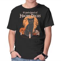 Unisex Crew Neck T-Shirt Hocus Pocus Graphic Short Sleeve Casual Tee XXL