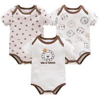 Unisex Baby Onesie, Pure Cotton Short-Sleeve Romper for Summer 6-9 Months