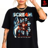 Men's and Women's T-shirts Wes Craven's Scream 4 (2011) Ghostface Horror Movie Unisex L