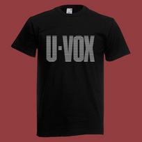 Men's and Women's T-shirts ULTRAVOX U-VOX Men's Black Size S-5XL XL