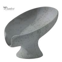 Elegant Soap Holder Self Draining Dish, 3D Printed Holder, Multi-functional High-end Dish Sink Organizer Tray for Shower, Bathroom, Kitchen pilka